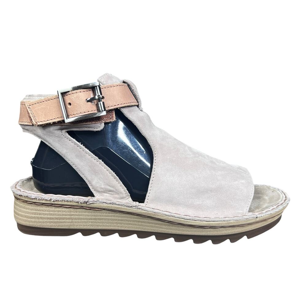 NAOT Women’s Arataki Gray Suede Slingback Sandal Size 40 US 9